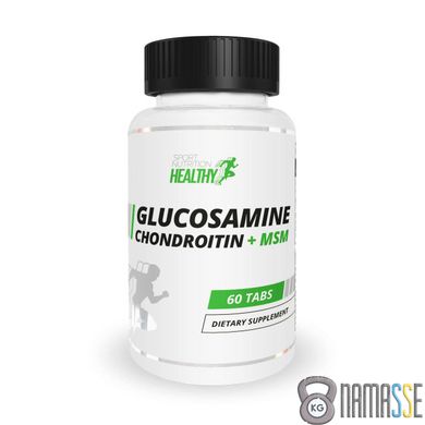 Healthy by MST Glucosamine Chondroitin + MSM, 60 таблеток