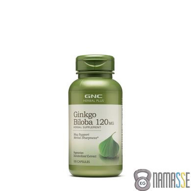 GNC Herbal Plus Ginkgo Biloba 120 mg, 100 капсул