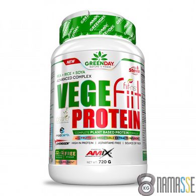 Amix Nutrition GreenDay Vege-Fiit Protein, 720 грам Арахіс-шоколад-карамель