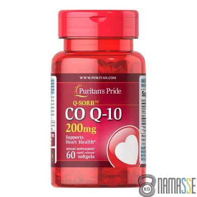 Puritan's Pride CO Q10 200 mg, 60 капсул