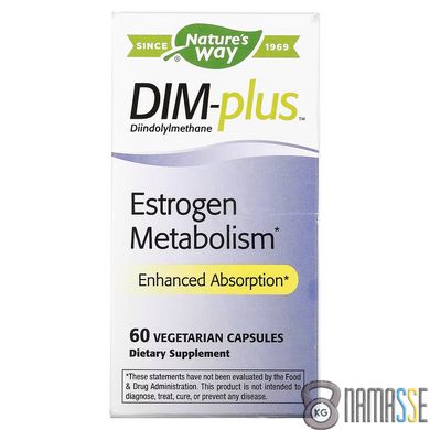 Nature's Way DIM-Plus Estrogen Metabolism, 60 вегакапсул