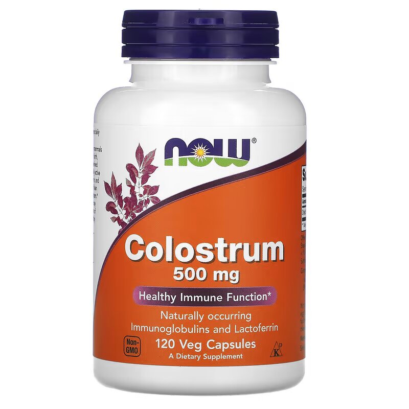Фото - Прочее спортивное питание Now Colostrum 500 mg, 120 капсул 