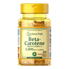 Puritan's Pride Beta-Carotene 10000 IU, 100 капсул