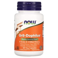 NOW Gr8-Dophilus 4 billion, 60 вегакапсул