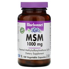 Bluebonnet MSM 1000 mg, 120 вегакапсул