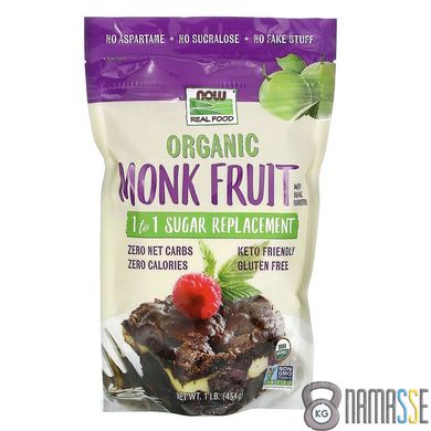 NOW Real Food Organic Monk Fruit, 454 грам