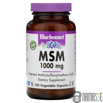 Bluebonnet MSM 1000 mg, 120 вегакапсул