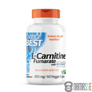 Doctor's Best L-Carnitine Fumarate 855 mg, 60 вегакапсул