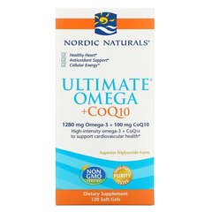 Nordic Naturals Ultimate Omega + CoQ10, 120 капсул