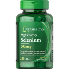 Puritan's Pride Selenium 200 mcg, 250 таблеток