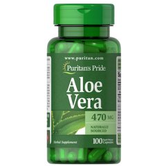 Puritan's Pride Aloe Vera 470 mg, 100 капсул