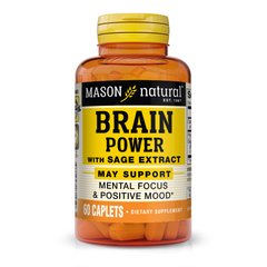 Mason Natural Brain Power With Sage Extract, 60 каплет
