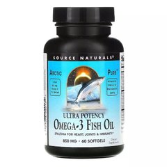 Source Naturals Arctic Pure Ultra Potency Omega-3 Fish Oil 850 mg, 60 капсул
