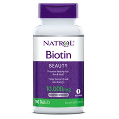 Natrol Biotin 10 00 mcg, 100 таблеток
