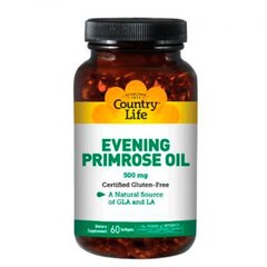 Country Life Evening Primrose Oil 500 mg, 60 капсул