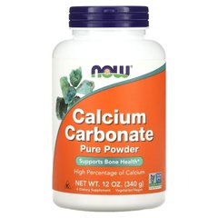 NOW Calcium Carbonate Powder, 340 грам