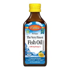 Carlson Labs The Very Finest Fish Oil, 200 мл Лимон