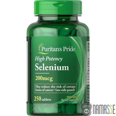 Puritan's Pride Selenium 200 mcg, 250 таблеток