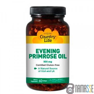Country Life Evening Primrose Oil 500 mg, 60 капсул