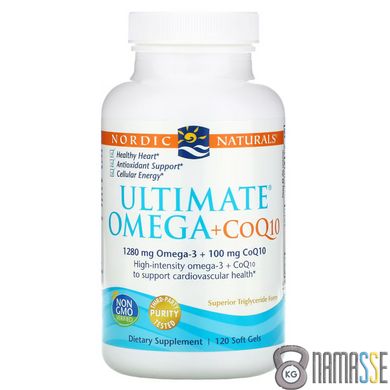 Nordic Naturals Ultimate Omega + CoQ10, 120 капсул