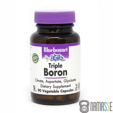 Bluebonnet Triple Boron 3 mg, 90 вегакапсул