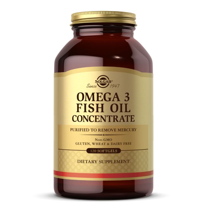 Фото - Прочее спортивное питание SOLGAR Omega 3 Fish Oil Concentrate, 120 капсул 