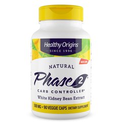 Healthy Origins Phase 2 Carb Controller White Kidney Bean Extract 500 mg, 90 вегакапсул
