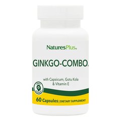 Natures Plus Ginkgo-Combo, 60 вегакапсул