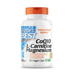 Doctor's Best CoQ10 L-Carnitine Magnesium, 90 вегакапсул