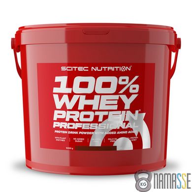 Scitec 100% Whey Protein Professional, 5 кг Ваніль