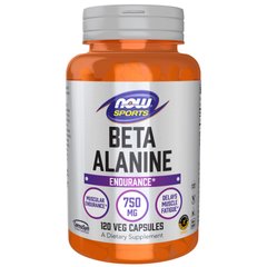 NOW Beta-Alanine 750 mg, 120 вегакапсул