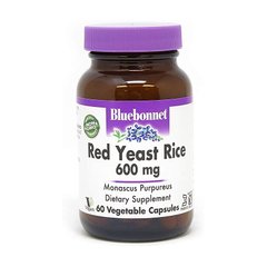 Bluebonnet Nutrition Red Yeast Rice 600 mg, 60 вегакапсул