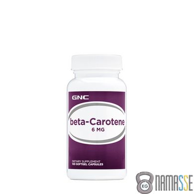 GNC Beta Carotene 6 mg, 100 капсул