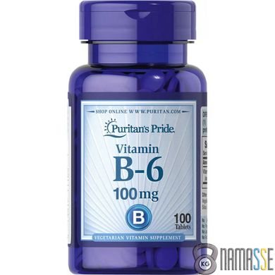 Puritan's Pride Vitamin B-6 100 mg, 100 таблеток