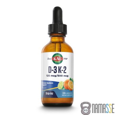 KAL Vitamin D-3 K-2 Drop, 59 мл