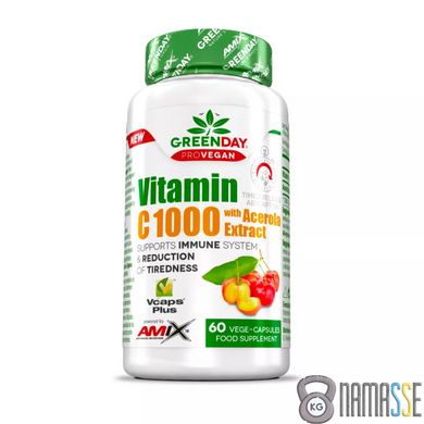 Amix Nutrition GreenDay ProVegan Vitamin C 1000 mg with Acerola, 60 капсул