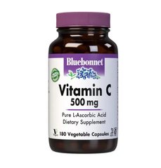 Bluebonnet Vitamin C 500 mg, 180 вегакапсул