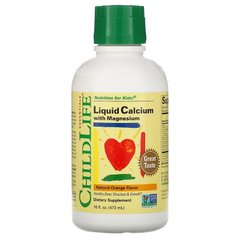 ChildLife Liquid Calcium With Magnesium, 473 мл - апельсин