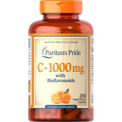 Puritan's Pride Vitamin C-1000 mg with Bioflavonoids, 200 капсул