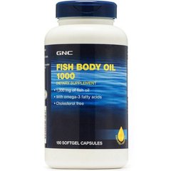 GNC Fish Body Oils 1000, 180 капсул