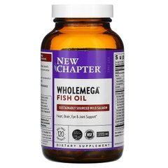 New Chapter Wholemega Fish Oil, 120 капсул