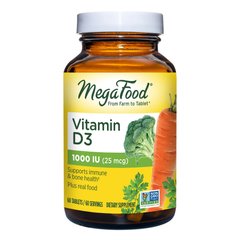 MegaFood Vitamin D3 1000 UI, 60 таблеток