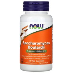 NOW Saccharomyces Boulardi, 60 вегакапсул
