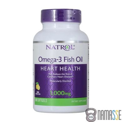 Natrol Omega-3 1000 mg, 60 капсул