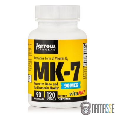 Jarrow Formulas MK-7 90 mcg, 120 капсул