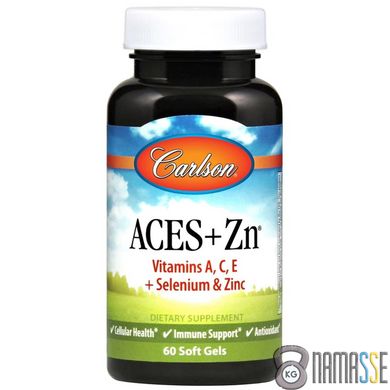 Carlson Labs ACES + Zn, 60 капсул
