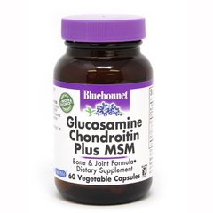 Bluebonnet Nutrition Glucosamine Chondroitin plus MSM, 60 вегакапсул
