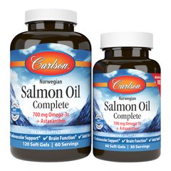 Carlson Labs Salmon Oil Complete, 120+60 капсул