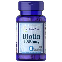 Puritan's Pride Biotin 1000 mcg, 100 капсул