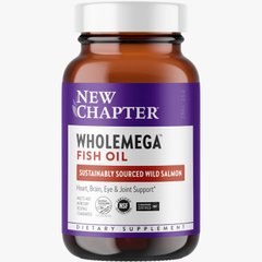 New Chapter Wholemega Fish Oil, 30 капсул
